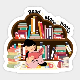 Read more books Sticker